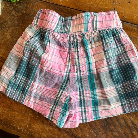Vineyard Vines Pink and Blue Plaid Women's Shorts - Picture 2 of 4